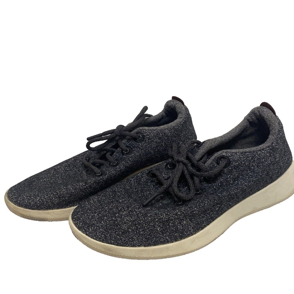 Allbirds Mens Wool Runner Mizzle Running Shoes Black Low Top Lace Up 12m